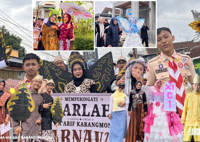 Semarak HUT ke-37 SMA Ma'arif Karangmoncol: Long March 4 Kilometer, Ekspresi Kreativitas, dan Pembentukan Karakter