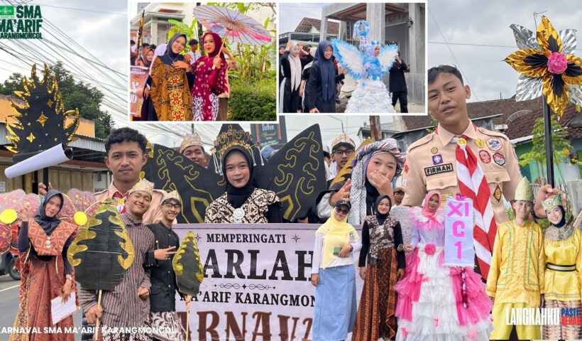Semarak HUT ke-37 SMA Ma'arif Karangmoncol: Long March 4 Kilometer, Ekspresi Kreativitas, dan Pembentukan Karakter