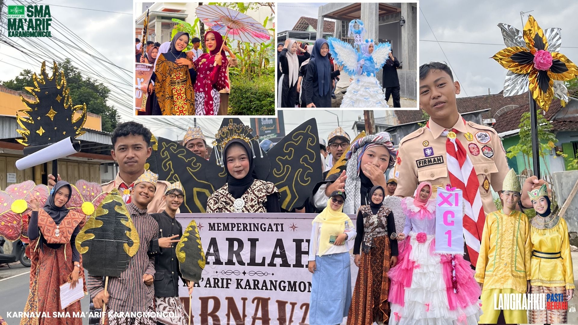 Semarak HUT ke-37 SMA Ma'arif Karangmoncol: Long March 4 Kilometer, Ekspresi Kreativitas, dan Pembentukan Karakter