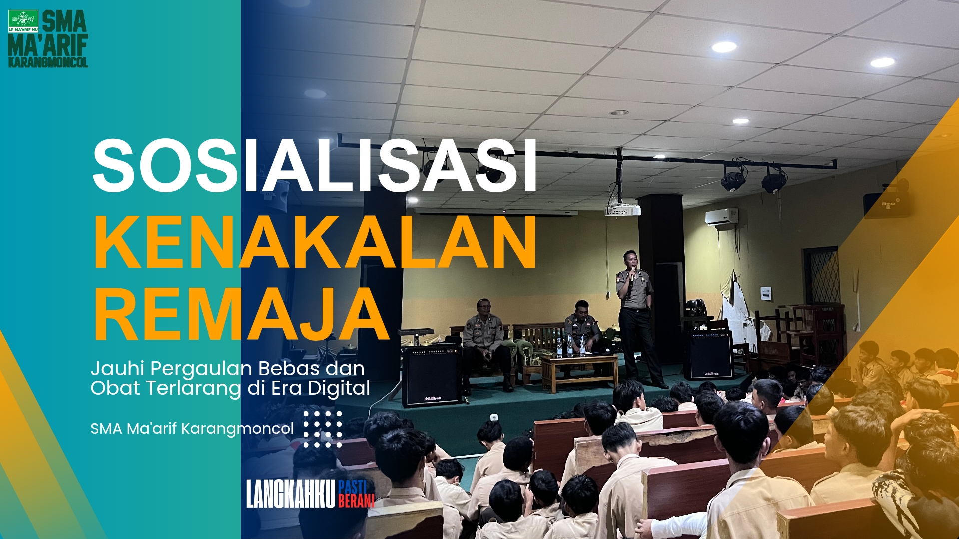 Sosialisasi Kenakalan Remaja di SMA Ma’arif Karangmoncol: Jauhi Pergaulan Bebas dan Obat Terlarang di Era Digital